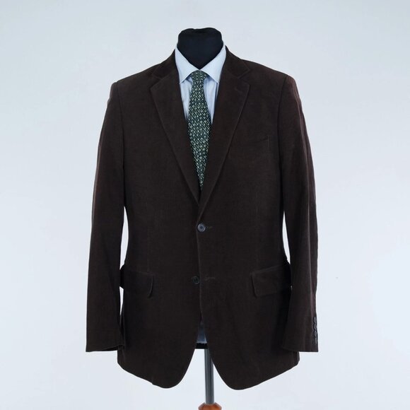 H&M Dark Brown Corduroy Blazer - Picture 1 of 9